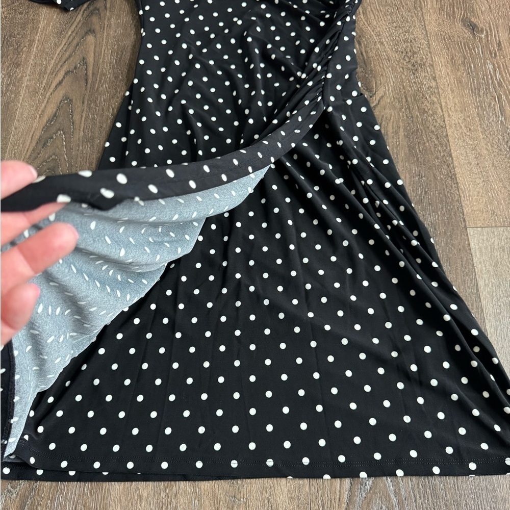 Lauren Ralph Lauren Black and White Polka Dot Dress. Women’s size 4. Like new! - Picture 5 of 8